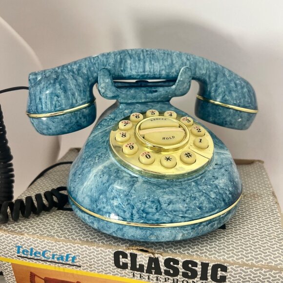 TeleCraft Other - TeleCraft Classic push-button landline telephone Vintage Landline Telephone